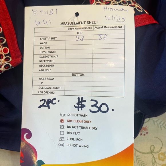 Authentic Indian Ethnic fashion dress 3 pieces UTSAW Fashion Size 38 Bust Medium - Picture 13 of 16